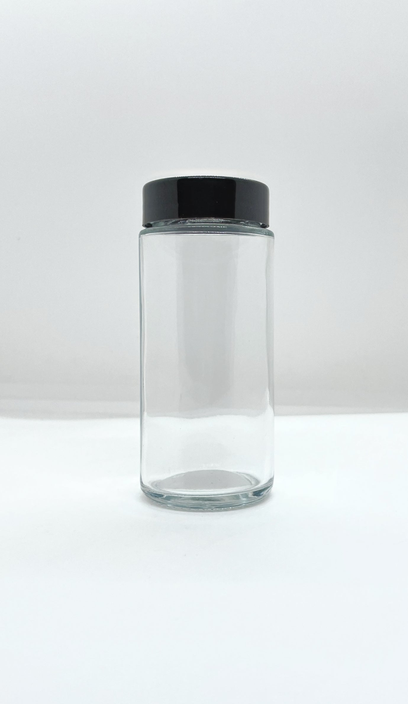 120mL Clear Glass Round Spice Jar and Cap