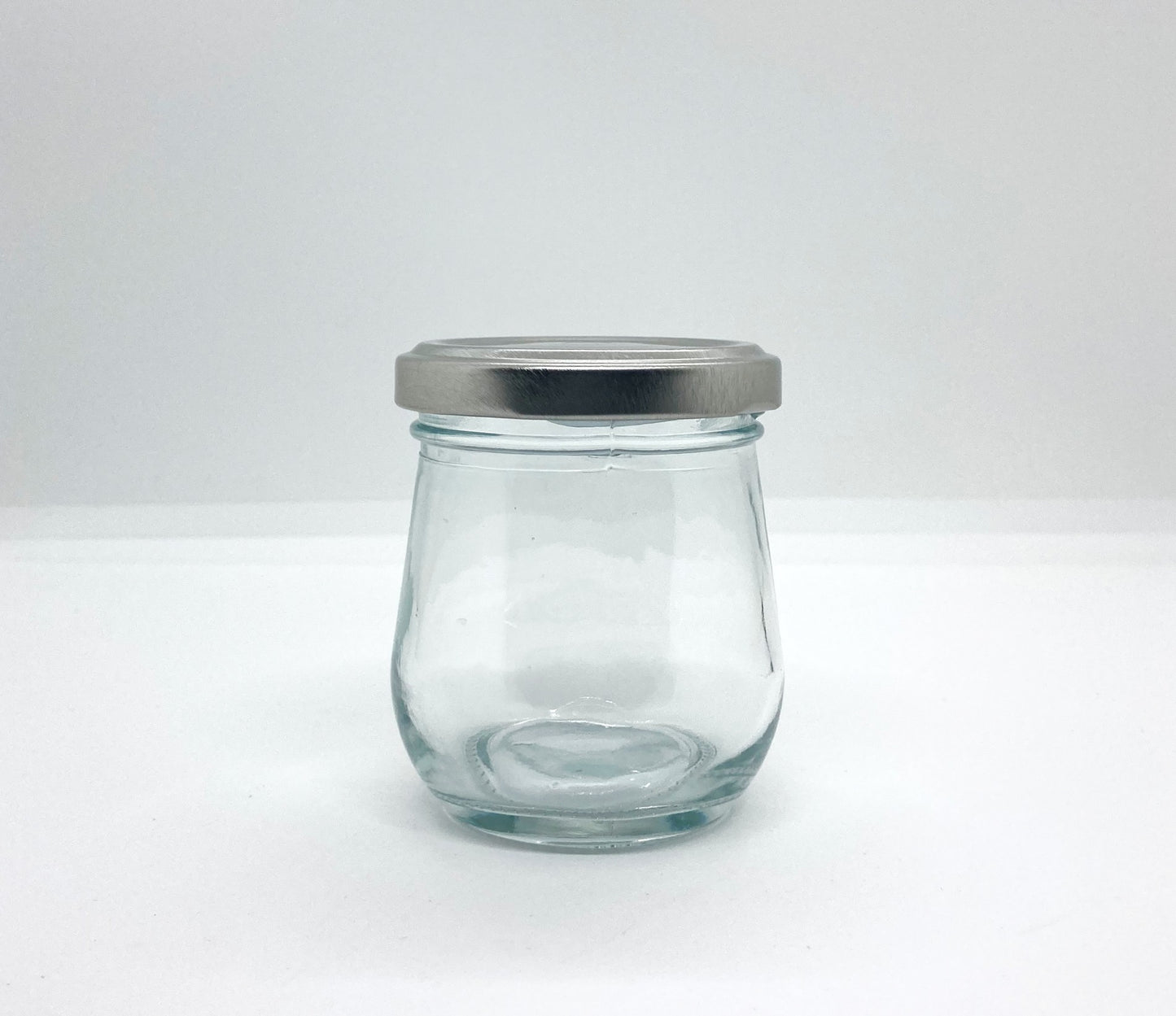 120mL. Clear Pudding Glass Jar and Lid