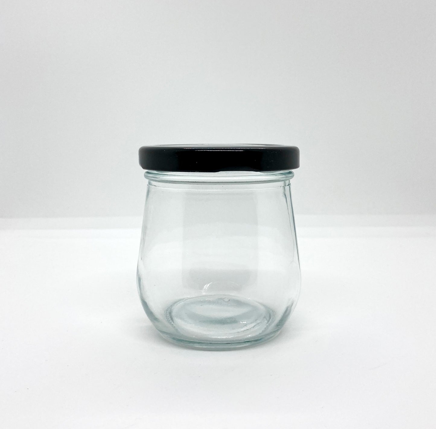 200mL. Clear Pudding Glass Jar and Lid