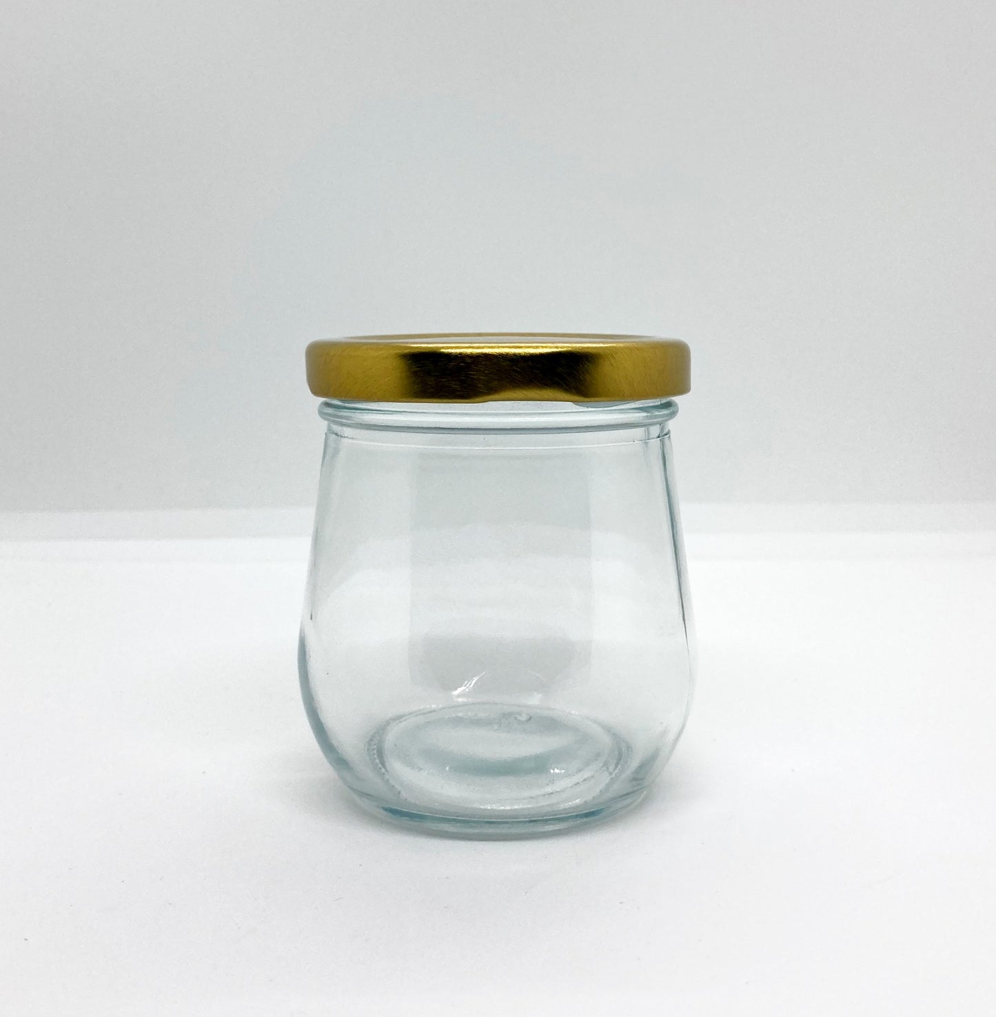 200mL. Clear Pudding Glass Jar and Lid