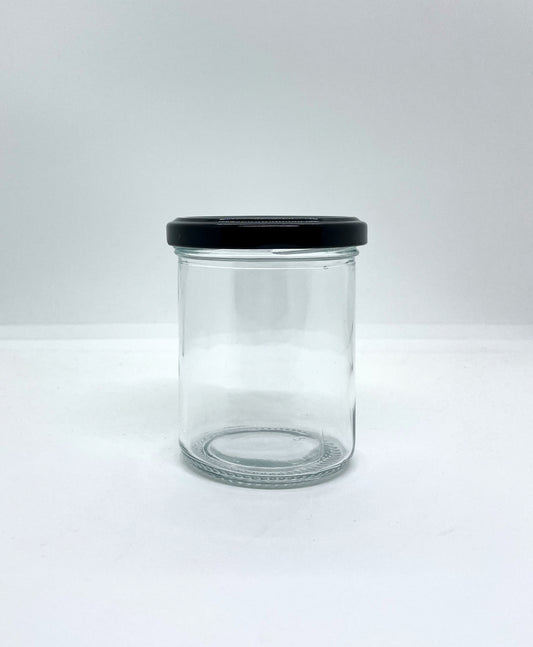 210mL. Clear Round Straight Cut Glass Jar/Thin lid (Net Fill Capacity: 180mL.+/-)