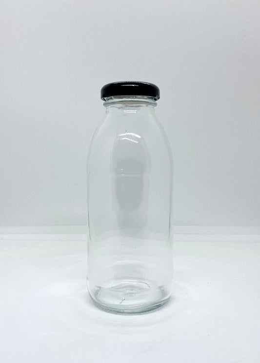 300mL. Round Glass Bottle and Cap