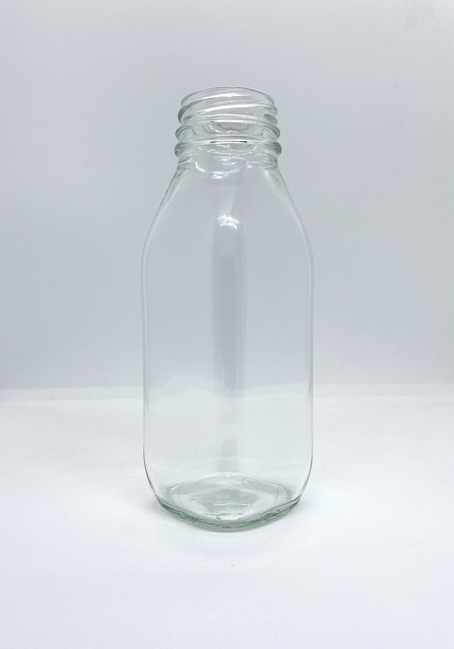 300mL. Square Milk Glass Bottle and Cap