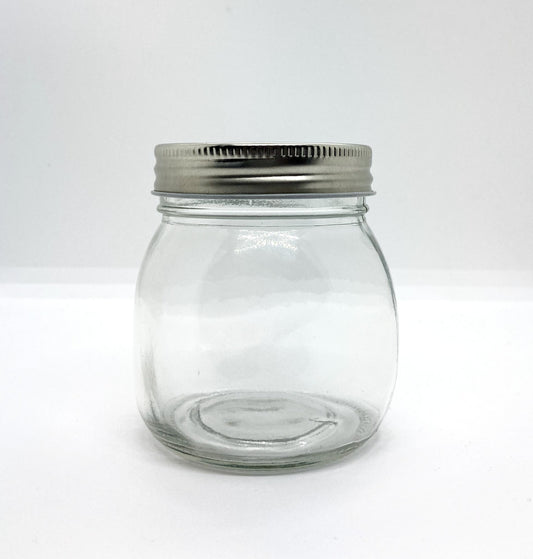 320mL. Mason glass jar (square) and Lid