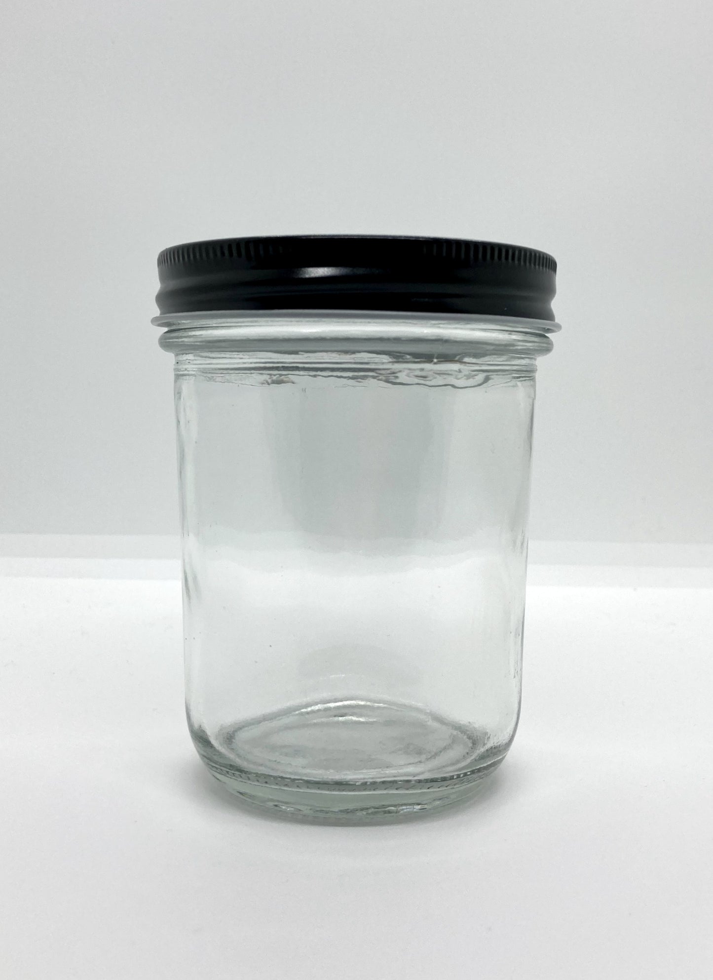 380mL. Clear (plain) Wide-Mouth Caviar Glass Jar and Lid