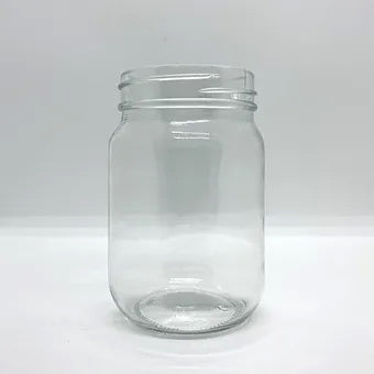 400mL. Mason glass jar (round)