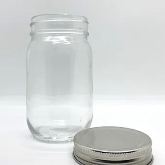 470mL. Mason glass jar (round) and Lid