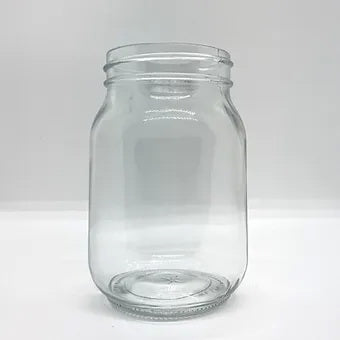 550mL. Mason glass jar (square) and Lid