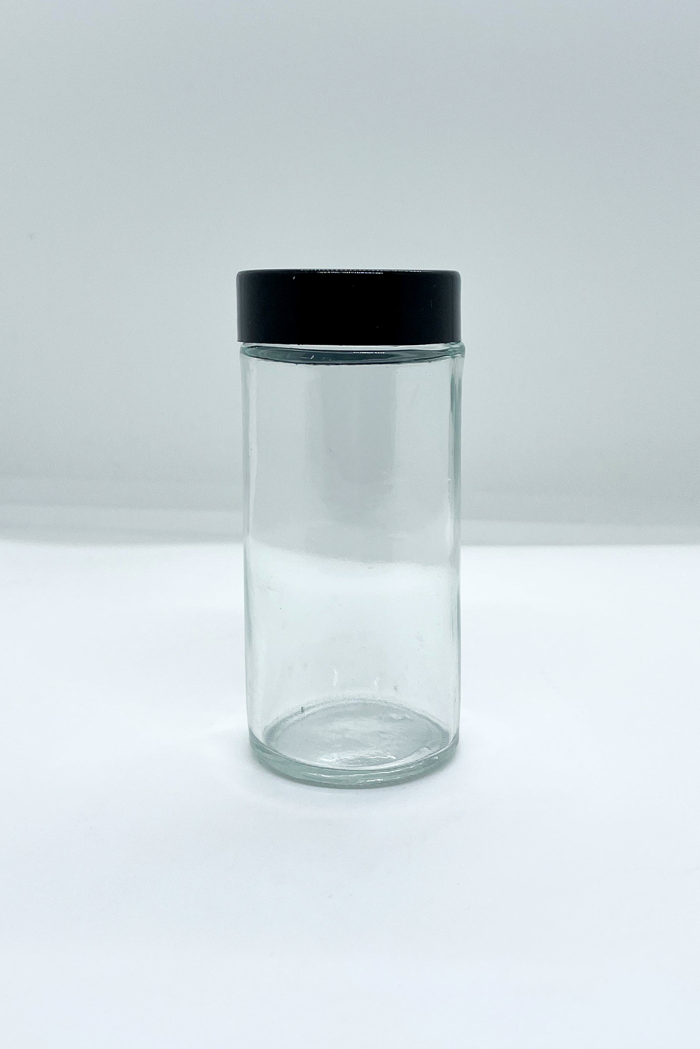 90mL Clear Glass Round Spice Jar and Cap