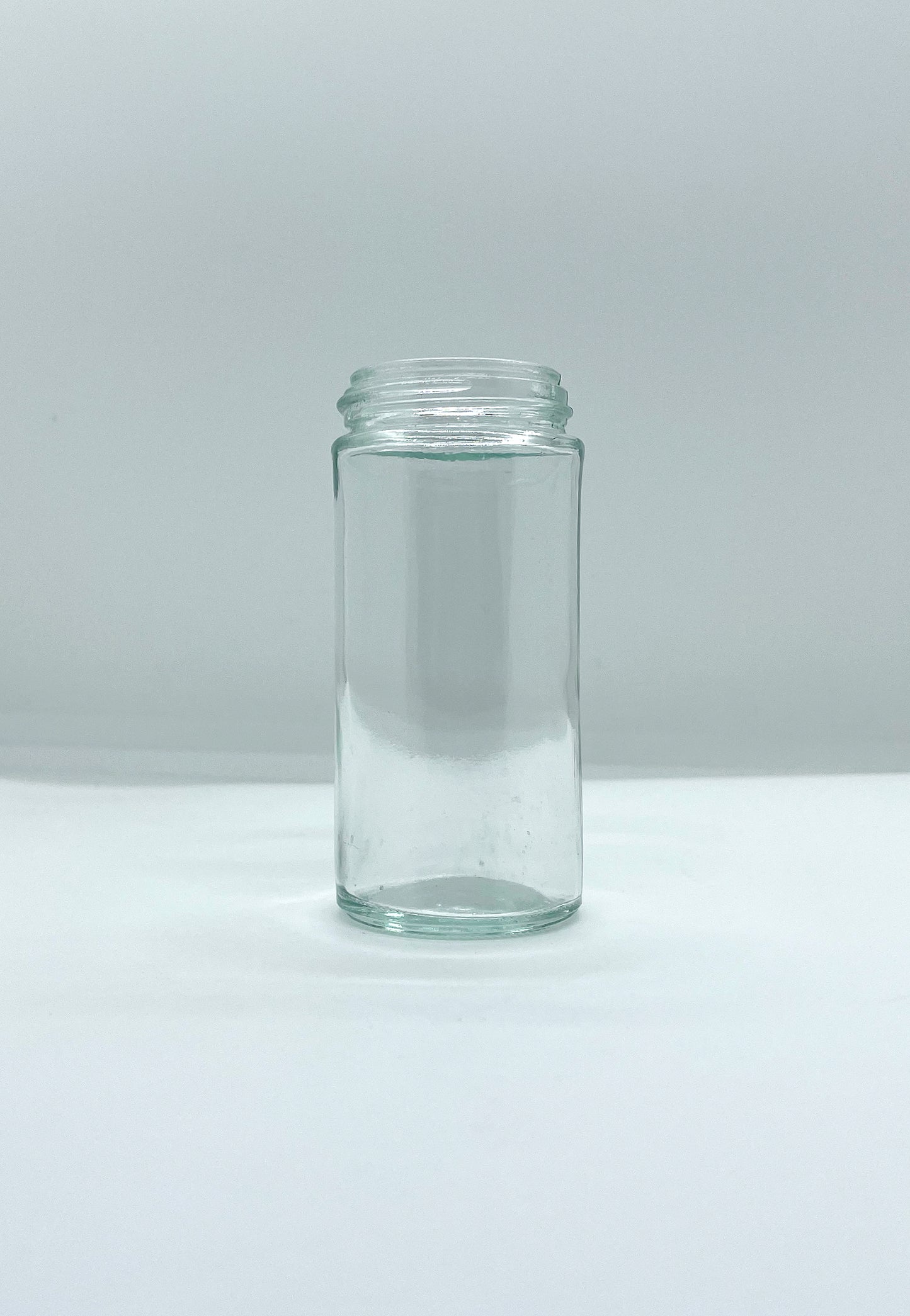 90mL Clear Glass Round Spice Jar and Cap