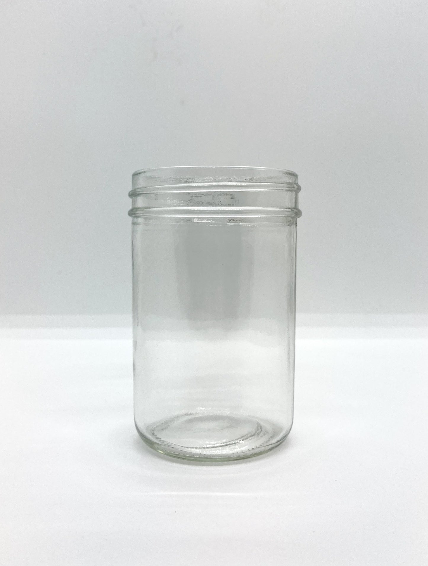 240mL. Clear Wide-Mouth Caviar Glass Jar and Lid